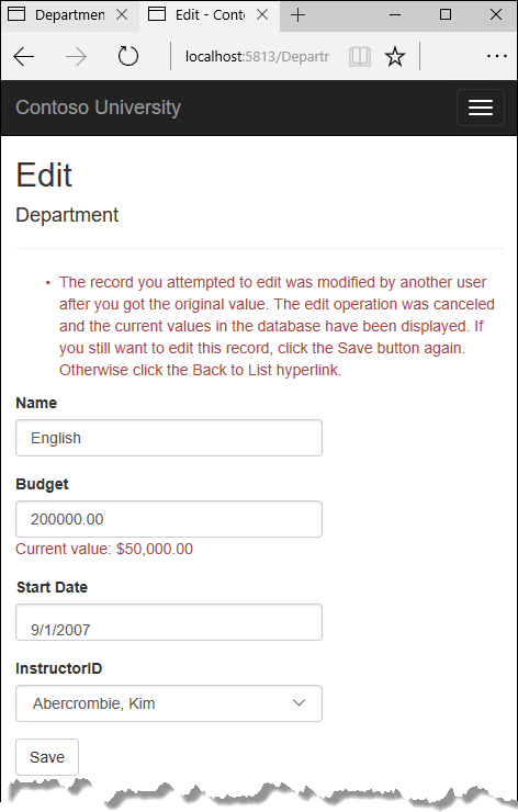 “院系编辑”页