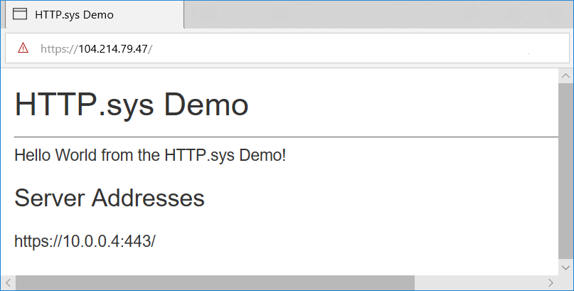 显示应用索引页已加载的浏览器窗口