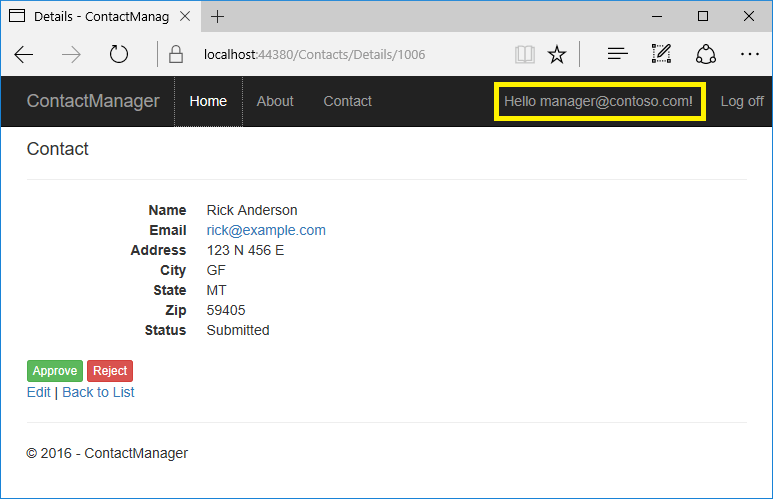 管理员视图的联系人