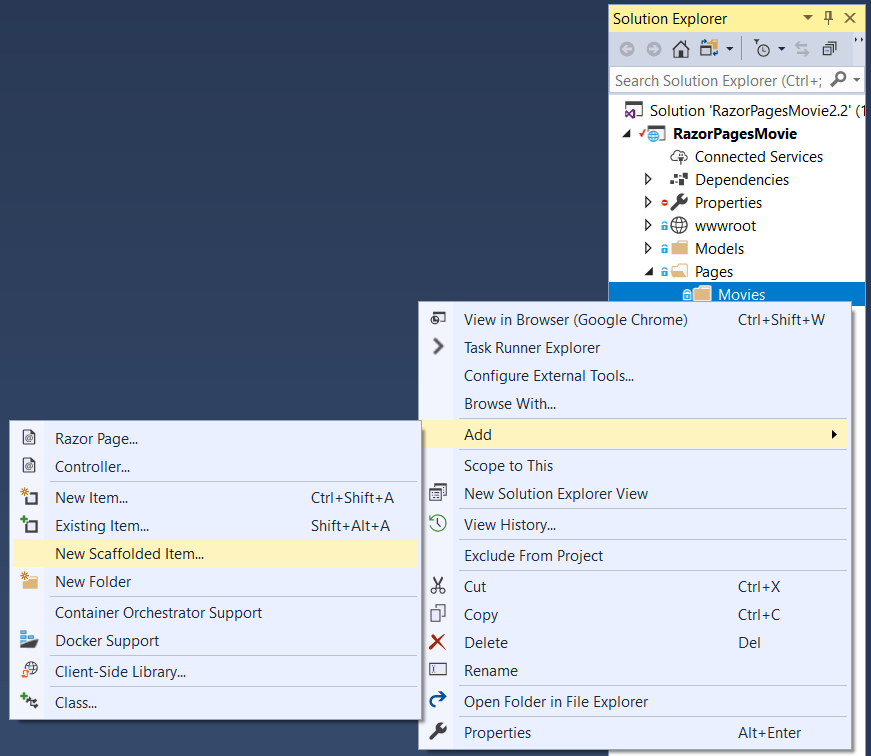 VScode 上已搭建基架的新项