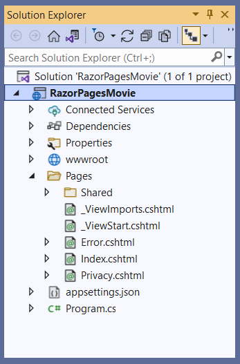 解决方案资源管理器
