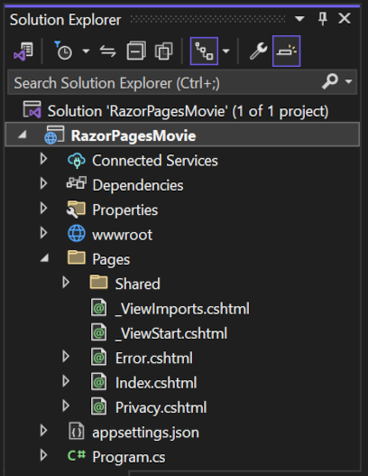 解决方案资源管理器