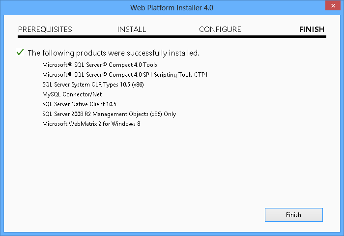 安装已完成 安装已完成