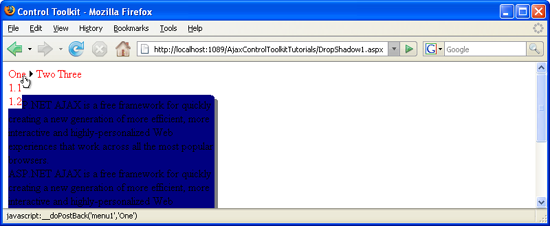 之后：将显示菜单项