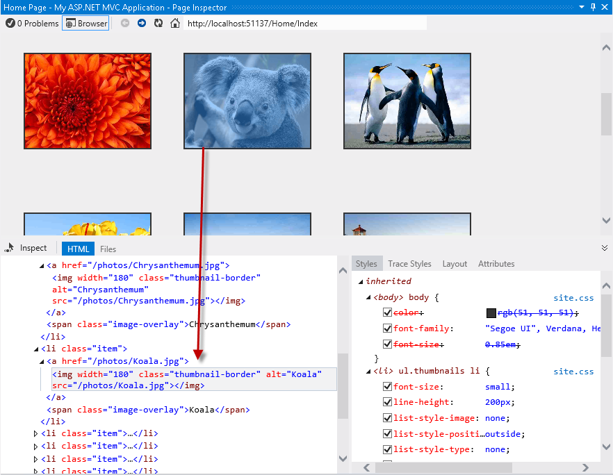 在页面中选择 HTML 元素 在页面中选择 HTML 元素