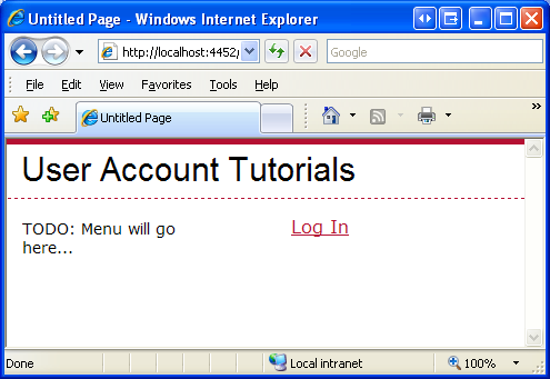 匿名访问时，会显示 Log In 链接