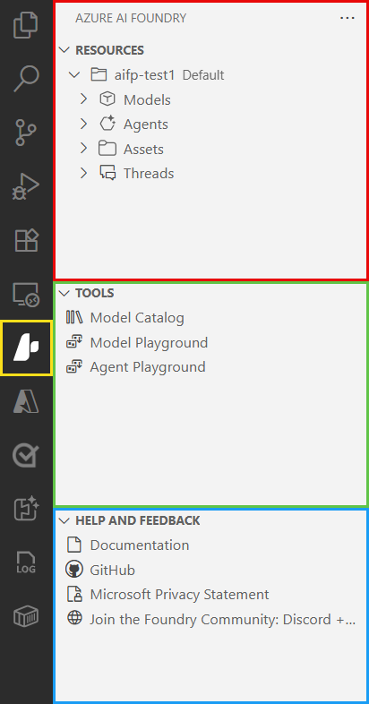 Foundry 扩展的截图，某些部分已突出显示。