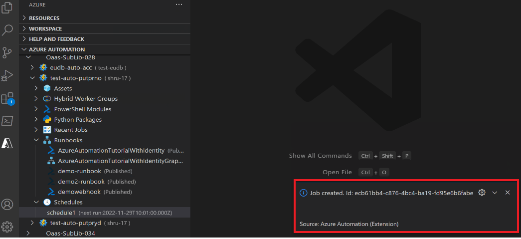 显示成功添加新 Webhook 后通知的屏幕截图。