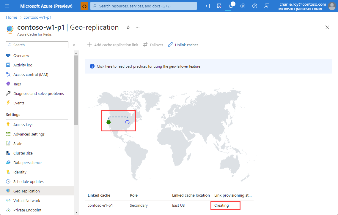显示当前“正在链接”状态的屏幕截图。