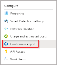 显示“连续导出”菜单项的屏幕截图。