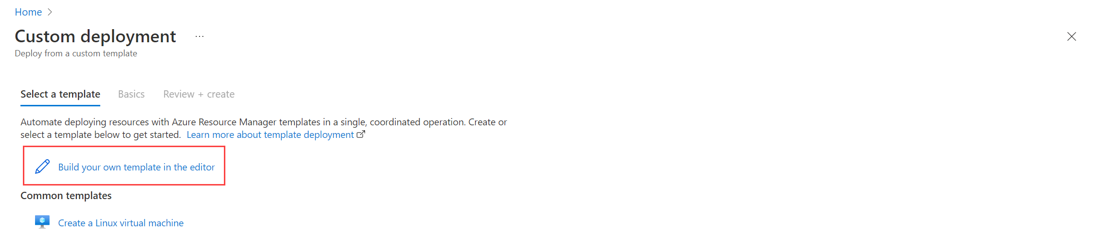 该屏幕截图显示如何在编辑器中生成模板。