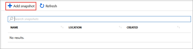 显示如何添加快照的屏幕截图。