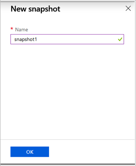 显示“新建快照”窗口的屏幕截图。