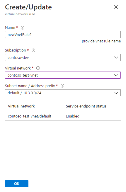 屏幕截图显示了如何填写新规则的各个框。