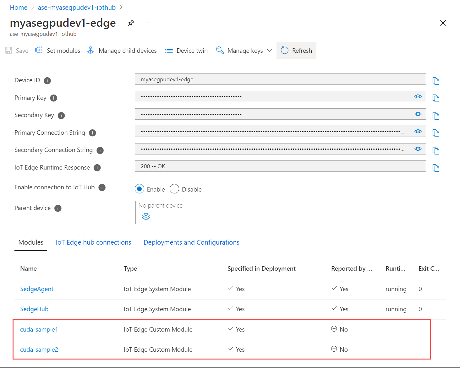 验证部署状态。