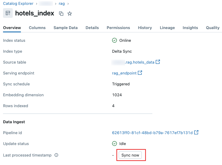 “立即同步”按钮，用于从目录资源管理器同步矢量搜索索引。