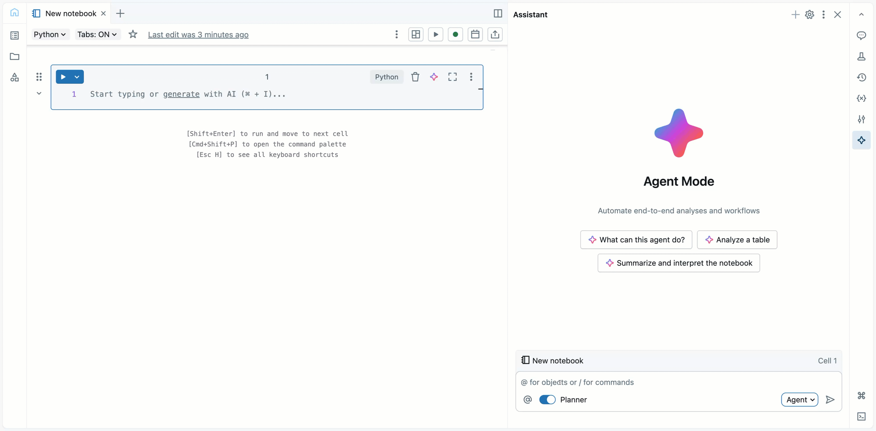 Data Science Agent 为 EDA 创建笔记本。