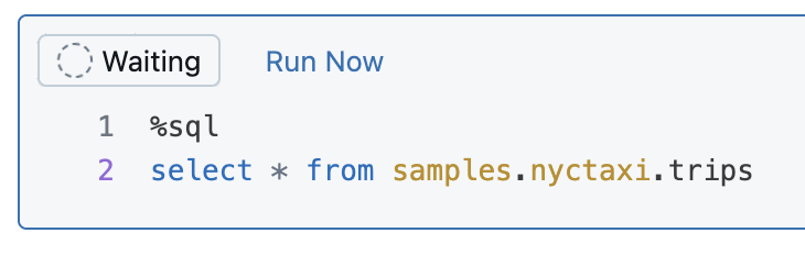 以与当前运行的单元格并行的方式运行 SQL 单元格。