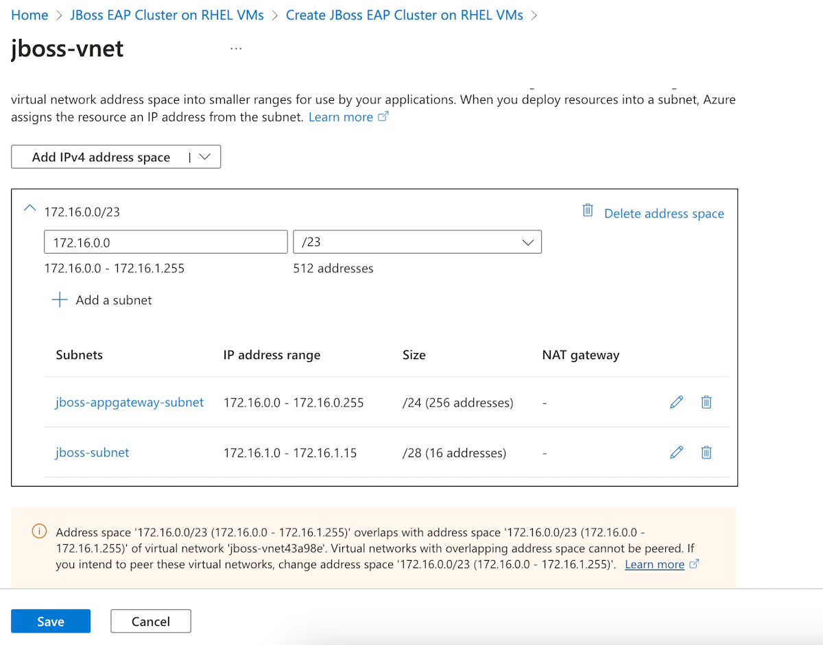 辅助群集中显示网络窗格的屏幕截图。