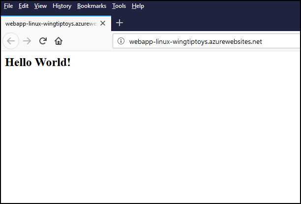 转到你的 Web 应用