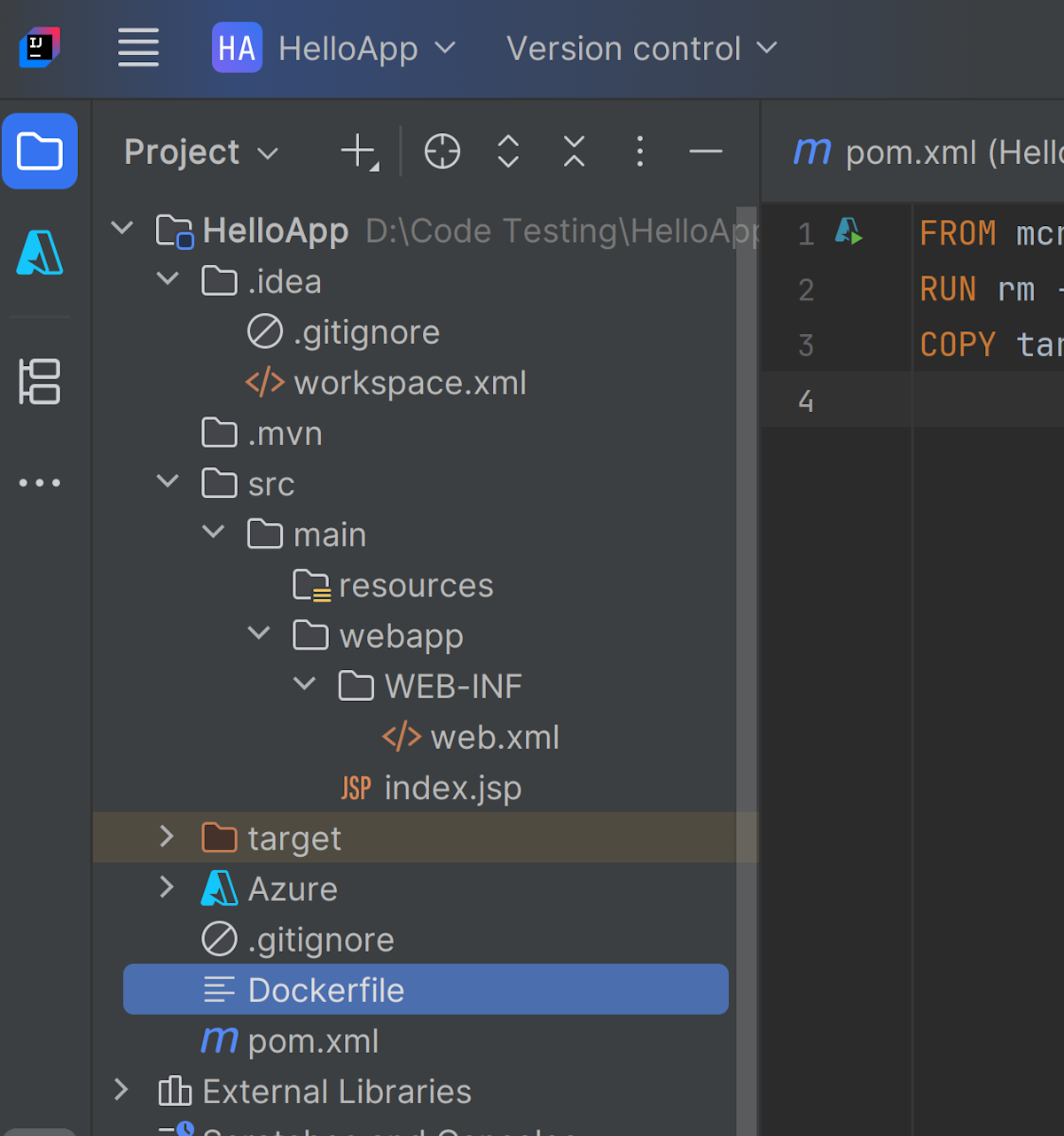 Docker 支持文件。