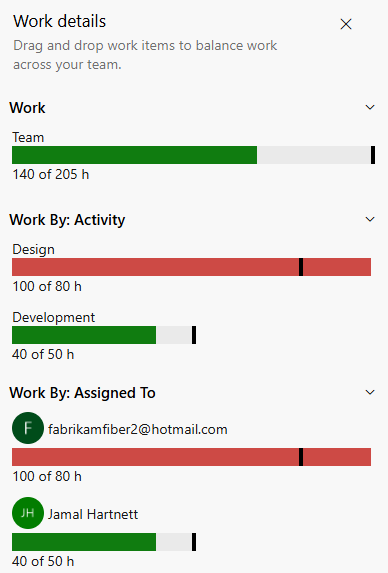 容量栏的屏幕截图。