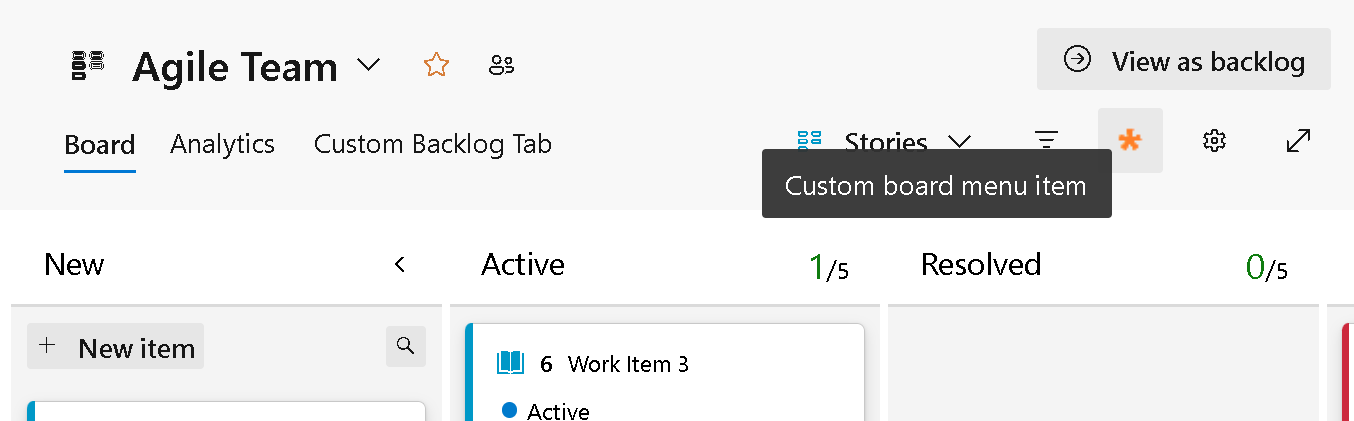 积压工作板透视筛选器作的屏幕截图。
