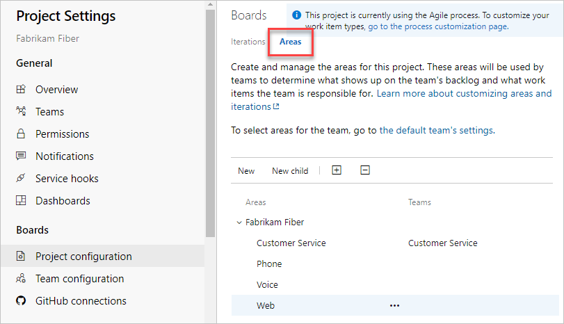 显示一组示例区域路径的屏幕截图。