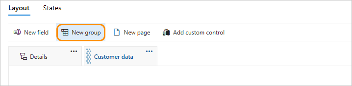 流程>工作项类型>缺陷>布局>添加新组