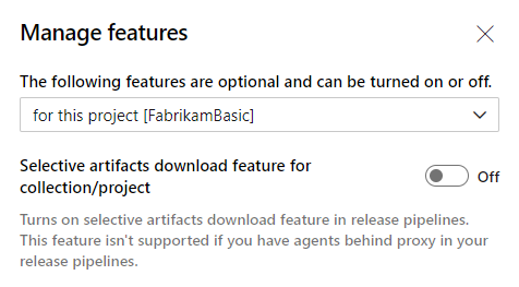 项目的管理功能屏幕截图。