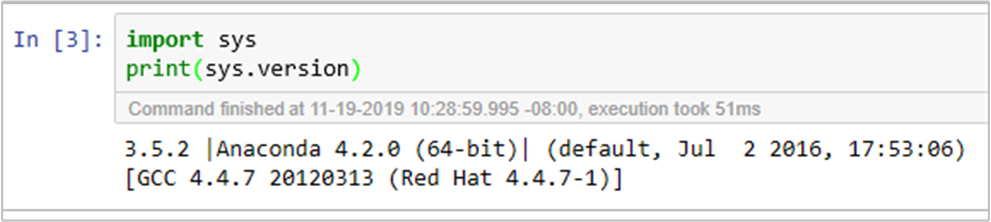 在 Jupyter Notebook 中检查 Python 版本。