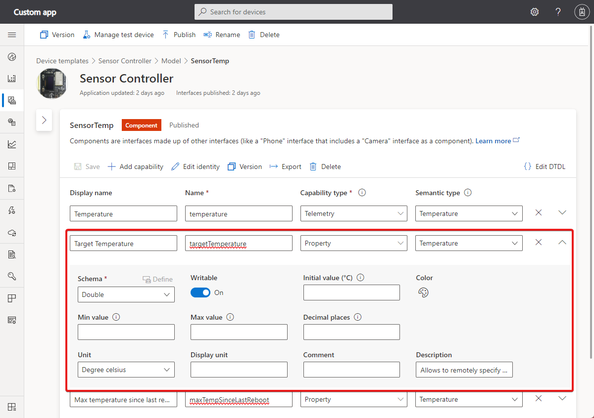 显示如何添加属性的屏幕截图。