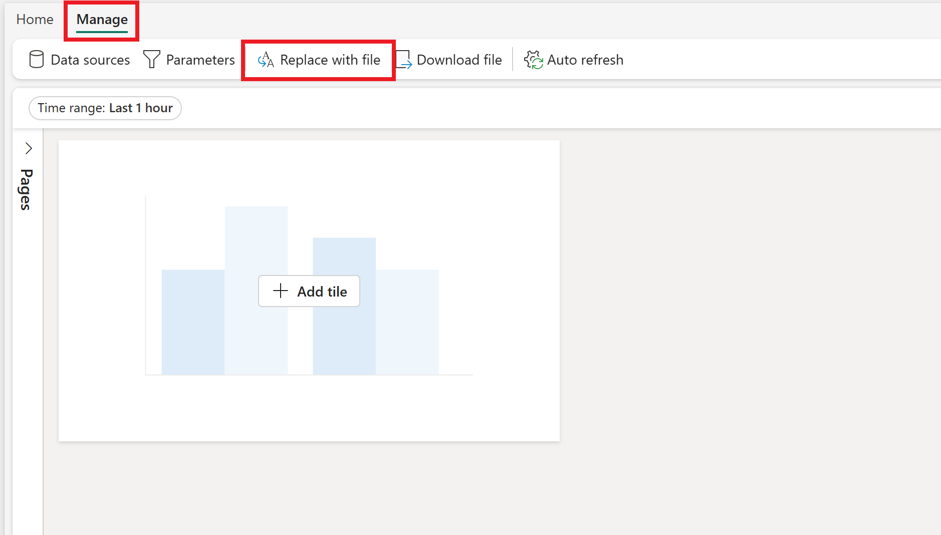 用于上传文件模板的按钮的屏幕截图。