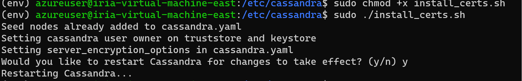 显示运行脚本的结果的屏幕截图。