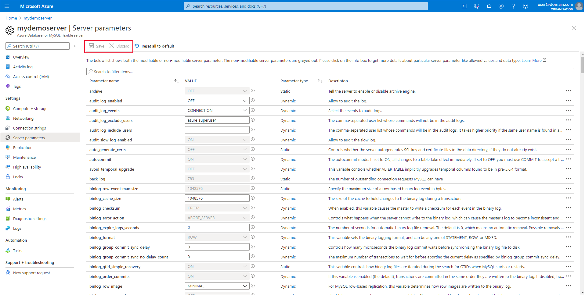 保存或放弃更改