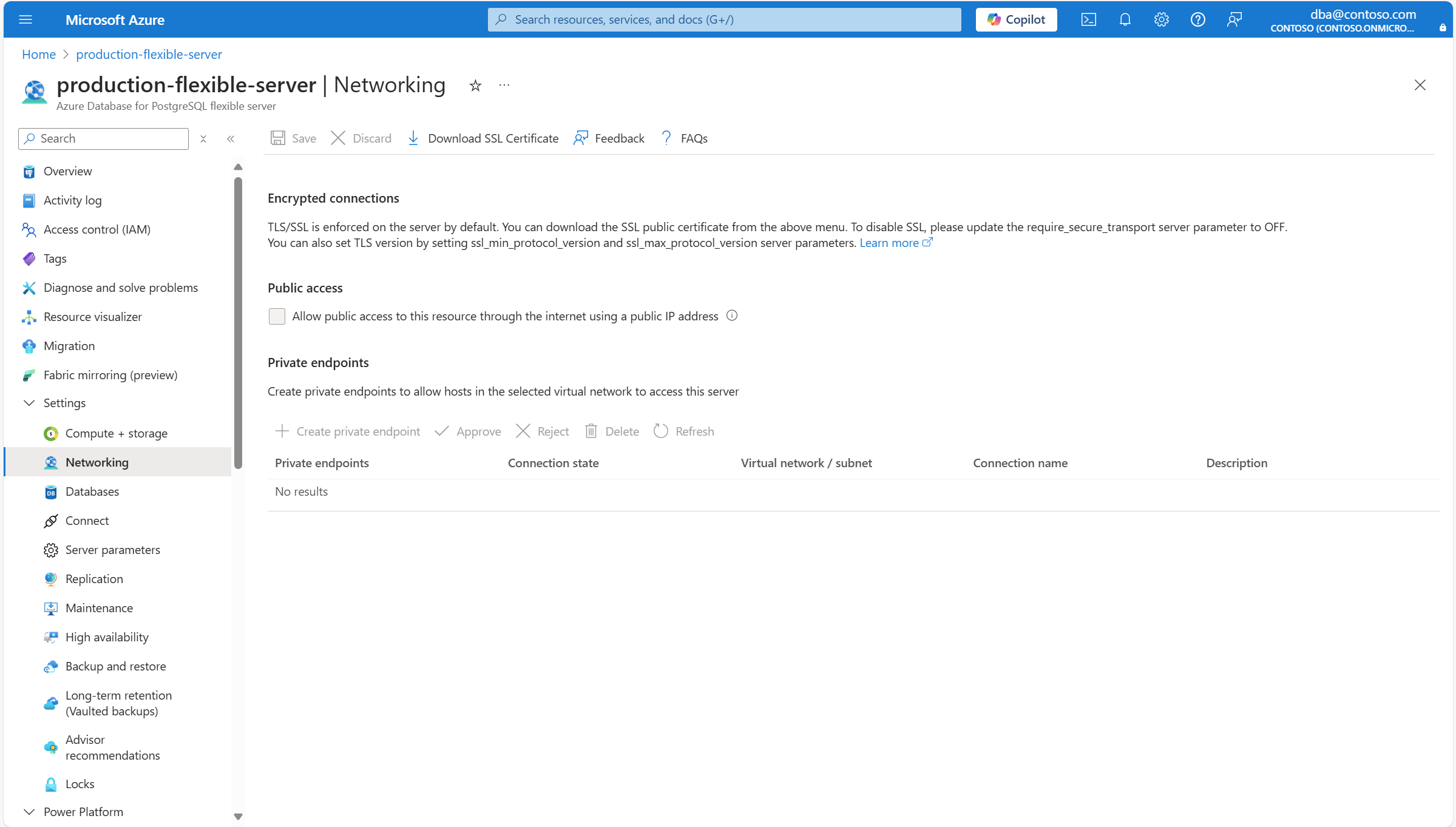 显示“网络”页的屏幕截图。
