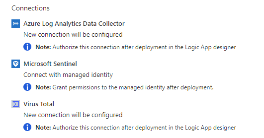 剧本创建向导中“查看信息”的屏幕截图。