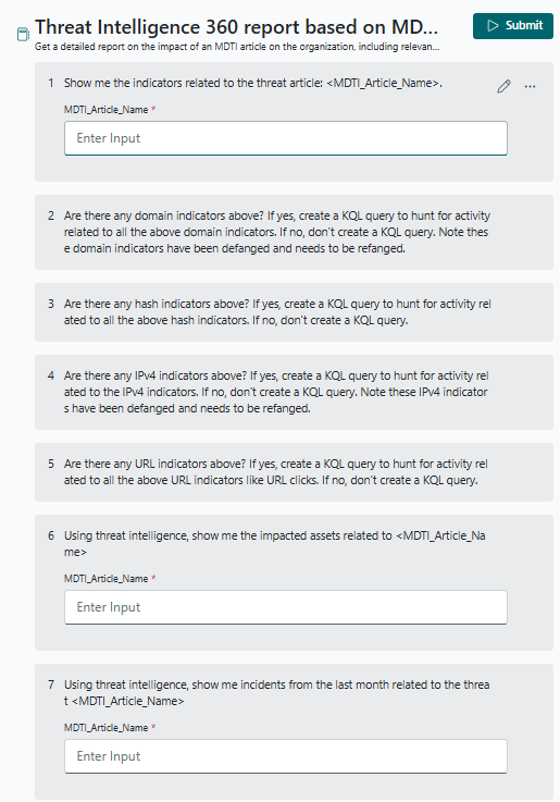 TI 报告提示簿的屏幕截图。