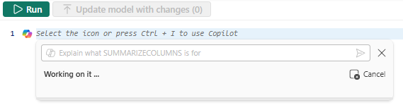 显示 SUMMARIZECOLUMNS 的用途说明的屏幕截图。