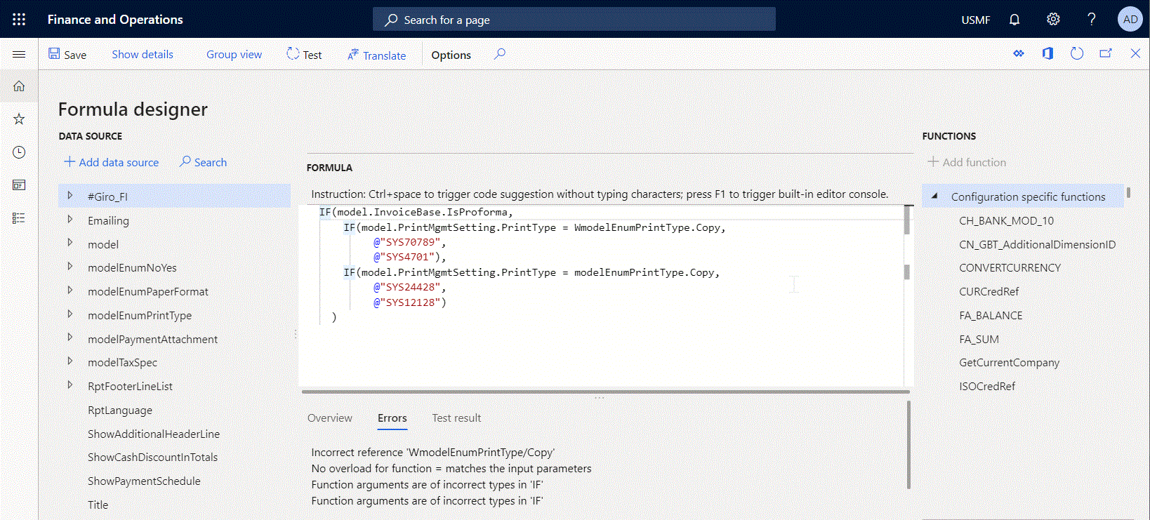 ER 公式编辑器 gif,显示如何使用命令面板定位表达式的各个部分。