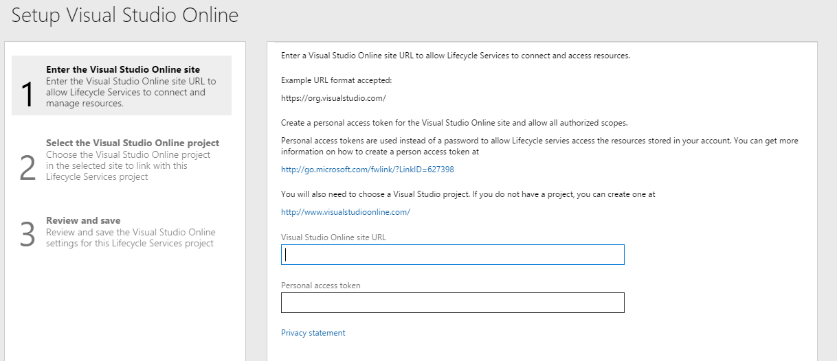Screenshot of Enter the personal access token that you created in the previous section.