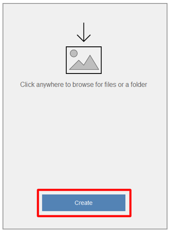 “创建”按钮。