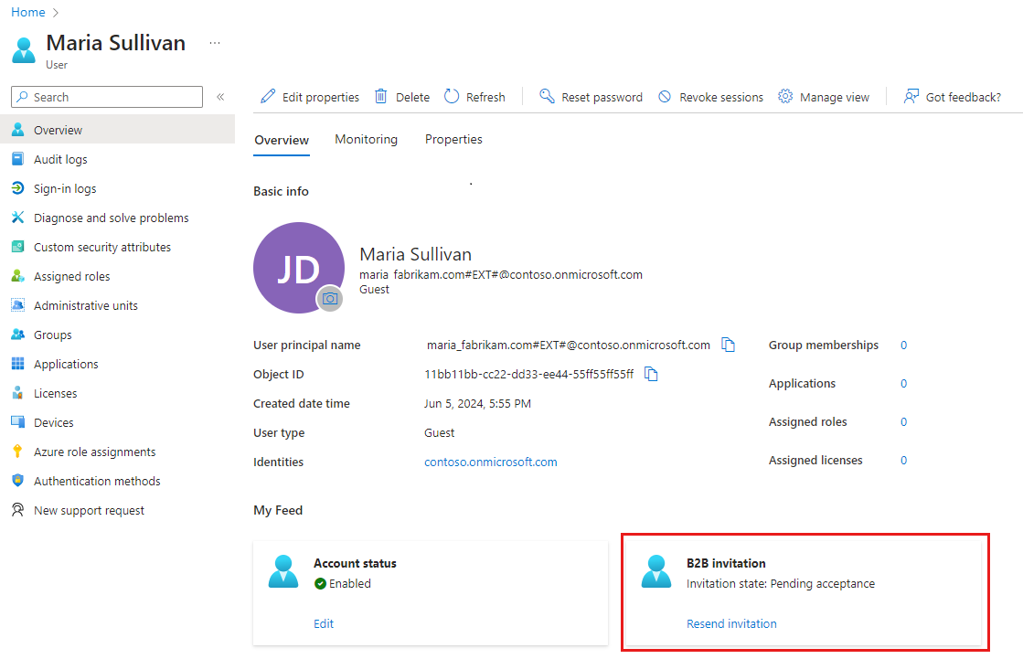 用户概述页的“我的源”部分的屏幕截图。