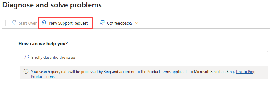 “诊断并解决问题”页的屏幕截图，其中突出显示了导航菜单。