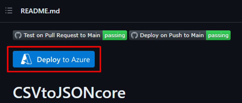 显示部署 Azure 函数的屏幕截图。