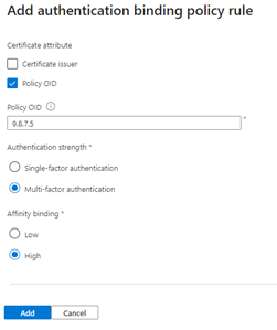 显示自定义身份验证绑定的屏幕截图。