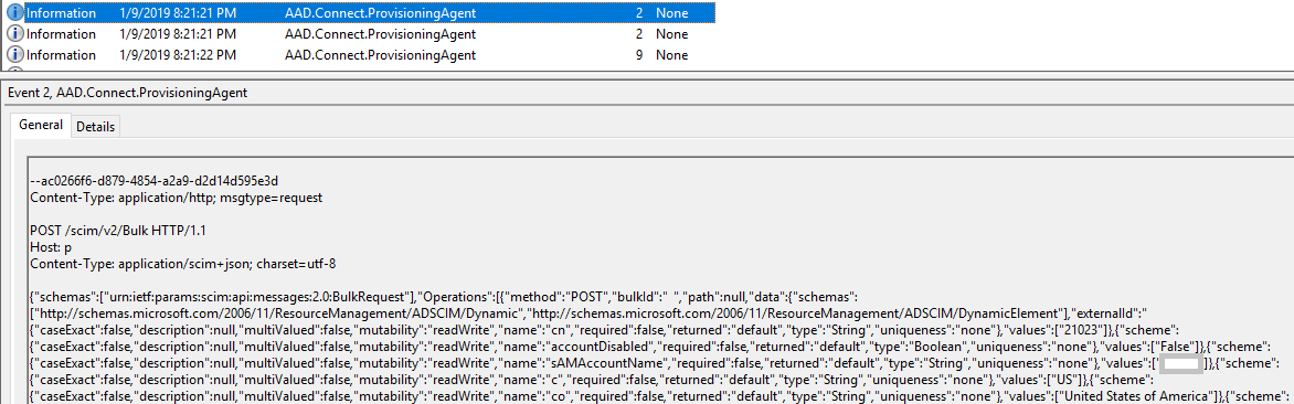 屏幕截图显示“预配代理”日志中的“HTTP POST”记录。