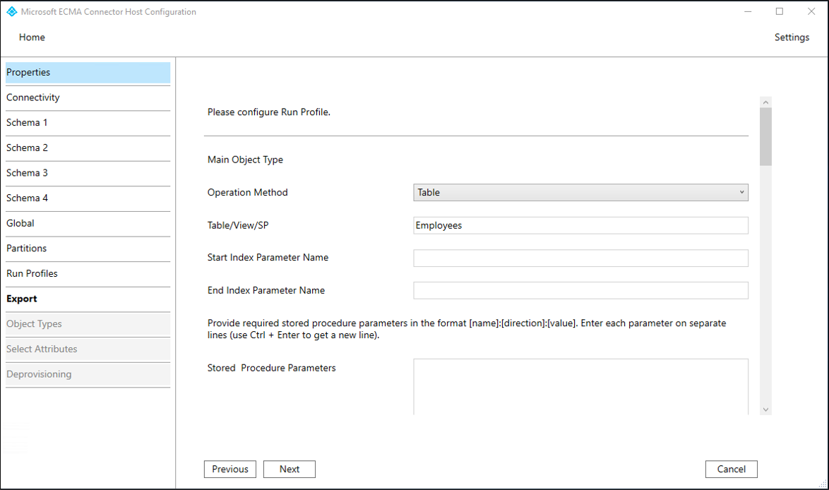 显示“导出”页的屏幕截图。