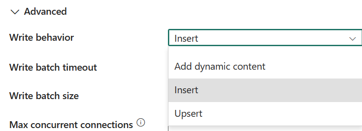显示写入行为的屏幕截图。
