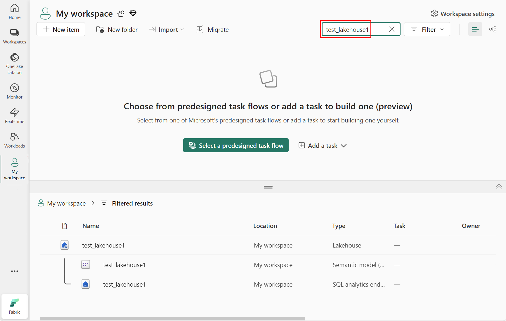 显示选择特定湖屋的屏幕截图。
